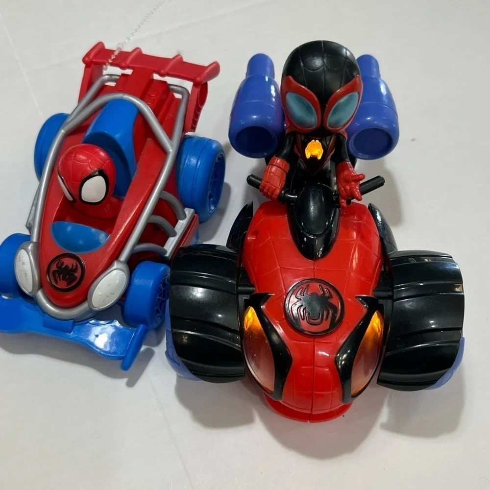 Spiderman Red and Blue Action Vehicle Set